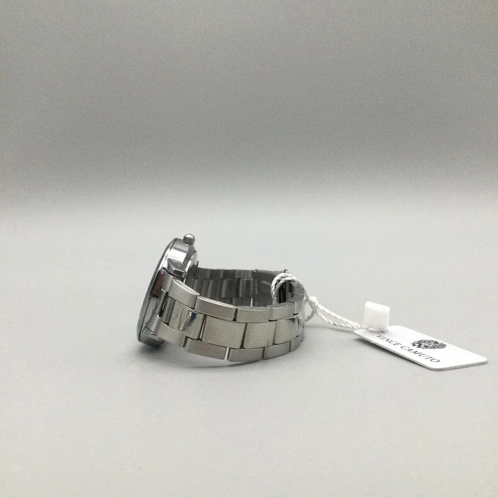 Vince Camuto Womens Watch 32mm White MOP Dial Silver Tone Stainless 7.25
